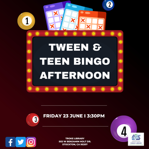 Tween & Teen Bingo